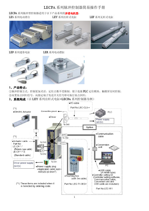 LECPA系列脉冲制器简易操作手册