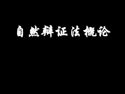 研究生自然辩证法PPT课件