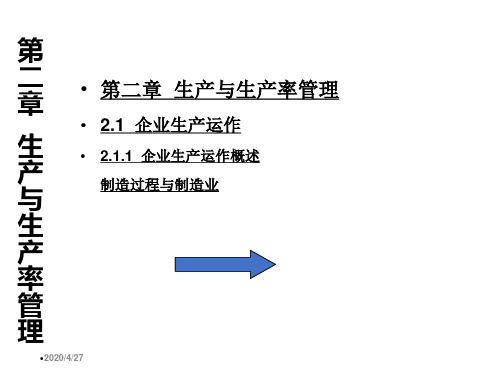 基础工业工程第2章