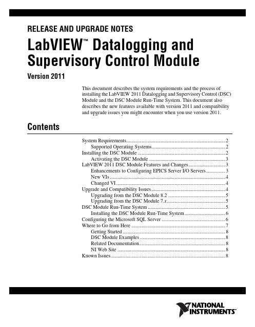 LabVIEW 2011 Datalogging and Supervisory Control (