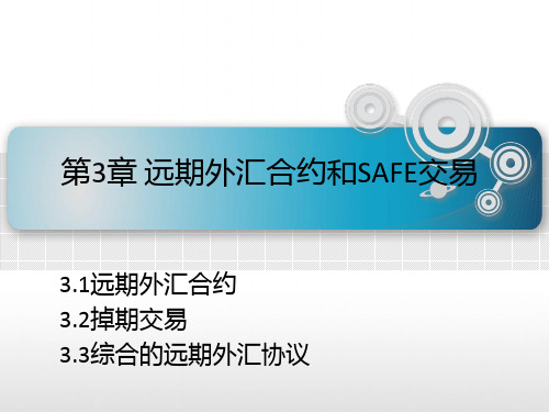 第三章  远期外汇合约和SAFE交易  《金融工程学》PPT课件