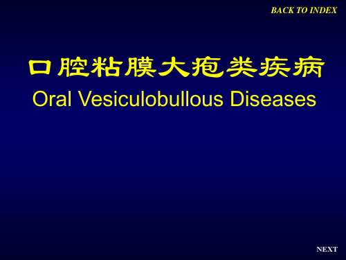 口腔粘膜大疱类疾病OralVesiculobullousDiseases