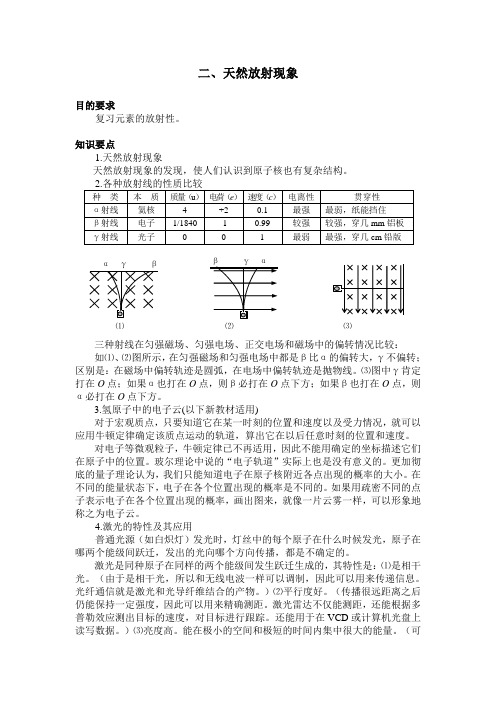 天然放射现象