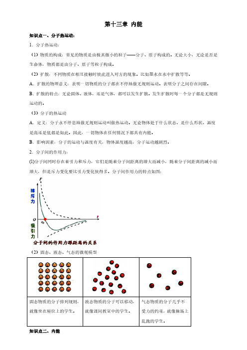 九年级物理全一册期中考点总结(人教版)