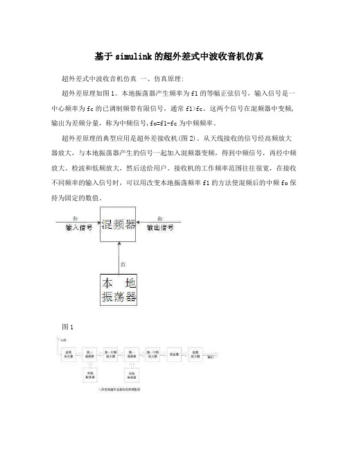 基于simulink的超外差式中波收音机仿真