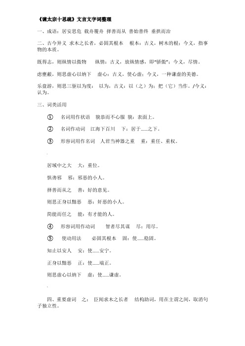 谏太宗十思疏字词[1]