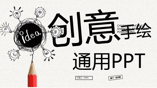 【PPT模版】-创意时尚简约手绘教育教学培训汇报