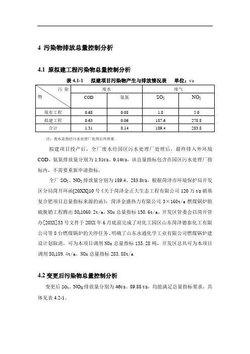 推荐-环境影响评价报告公示：硝基复合肥生总量控制分析环评报告 精品