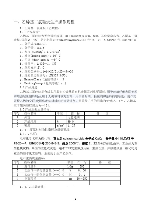 工艺操作手册