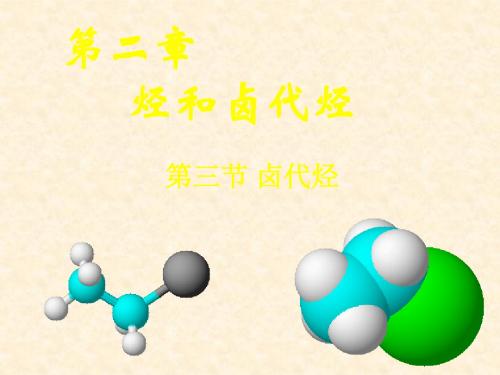 人教版高中化学选修5  卤代烃(第1课时)  名师公开课省级获奖课件  (25张)