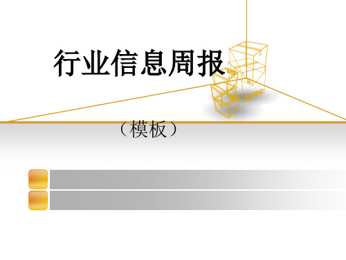 行业信息周报(模板)