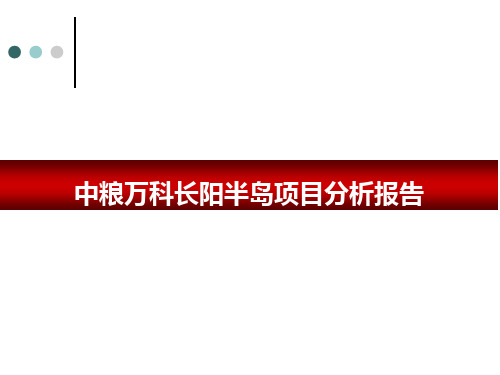 2010_中粮万科长阳半岛项目分析报告