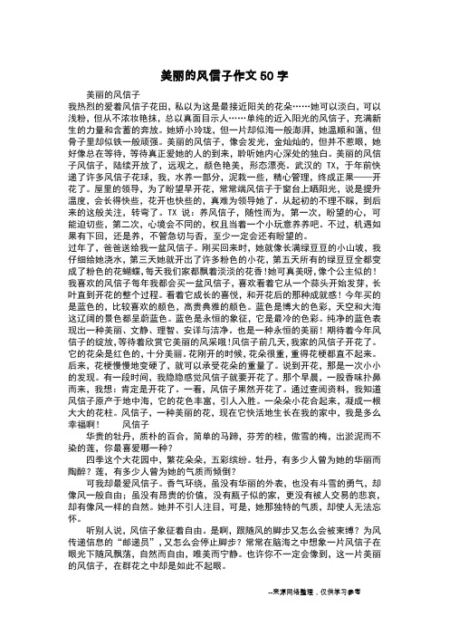 美丽的风信子作文50字_五年级作文