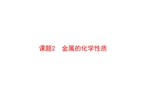 人教版化学九年级下册课件第1课时 金属与氧气、酸的反应(24张PPT)