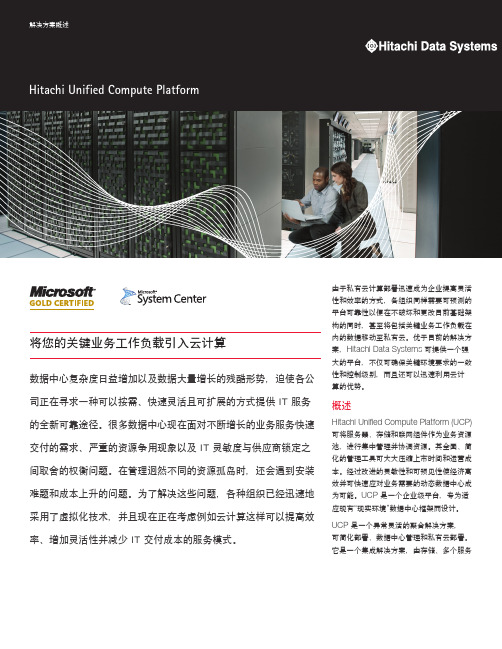 解决方案概述 - Hitachi Data Systems