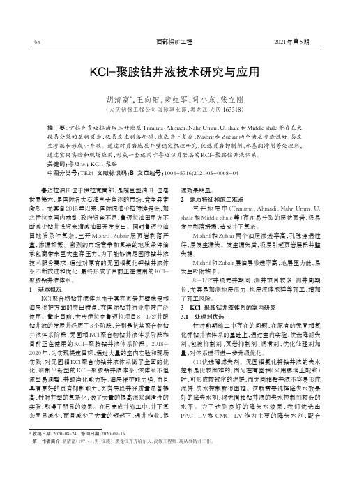 KCl-聚胺钻井液技术研究与应用