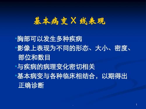 肺部基本病变的影像学表现ppt演示课件