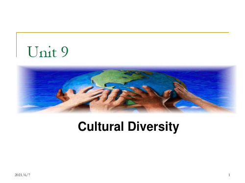 跨文化交际英文版9-Cultural-DiversityPPT课件