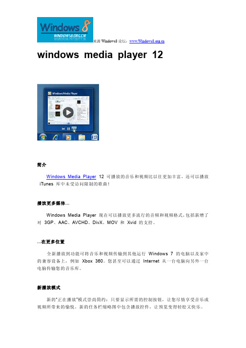 windows media player 12