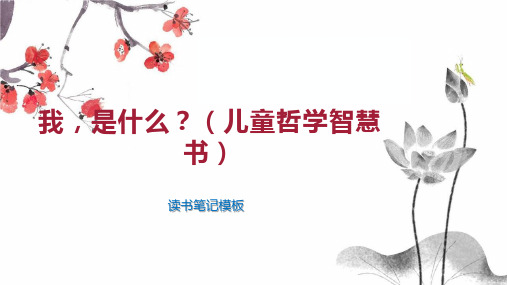 我,是什么？(儿童哲学智慧书)