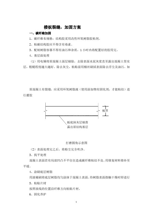 楼板裂缝加固方案