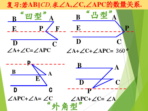 相交线与平行线的动点问题