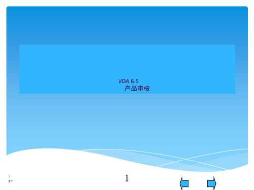 VDA-6.5-产品审核ppt课件