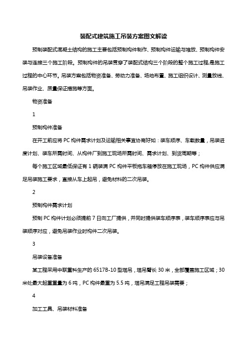 装配式建筑施工吊装方案图文解读