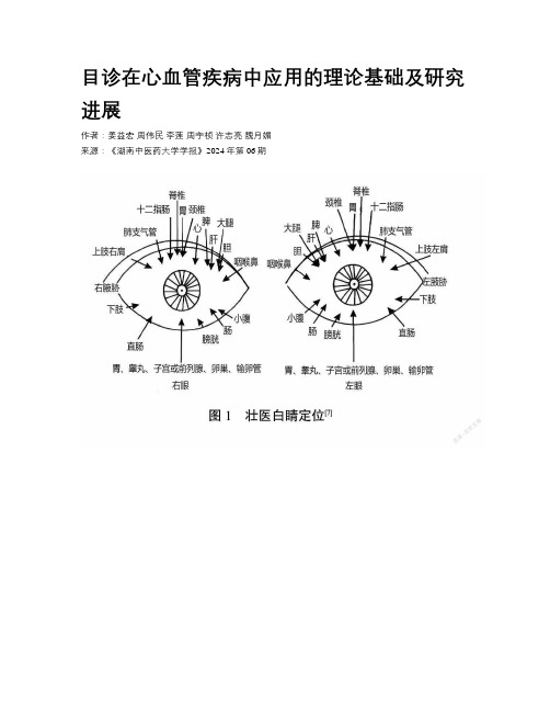 目诊在心血管疾病中应用的理论基础及研究进展