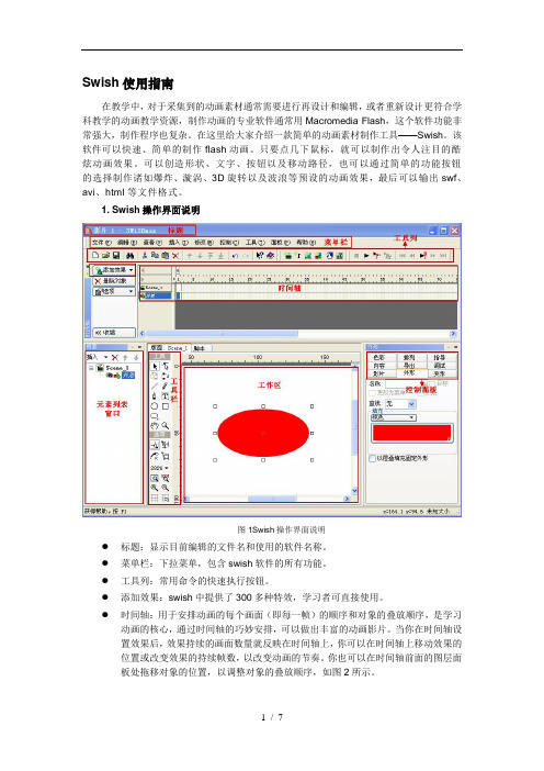 利用swish作动画素材