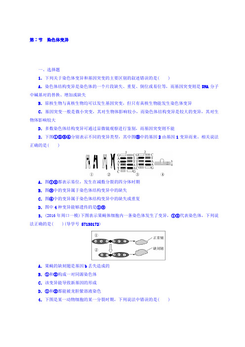 2018版高考生物大一轮精讲复习课时作业：必修2 第5章 