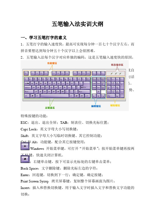 计算机文字录入实训