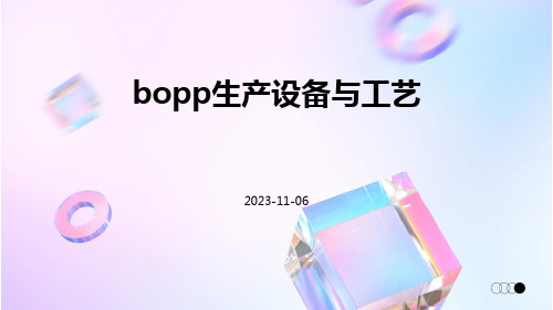 BOPP生产设备与工艺