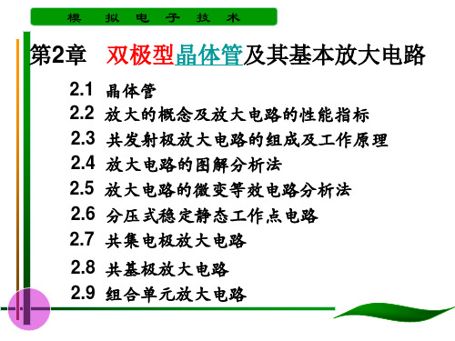 中北大学模电BJT基本放大电路详解