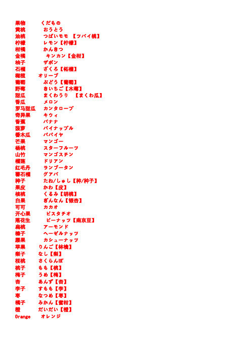 日文分类