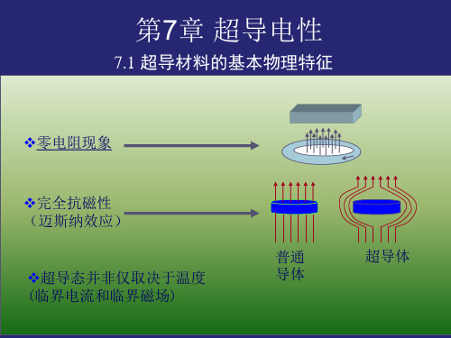 低温物理与技术-第7章 超导电性