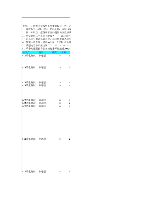 国网河南省电力公司技能培训中心网络考试系统题库