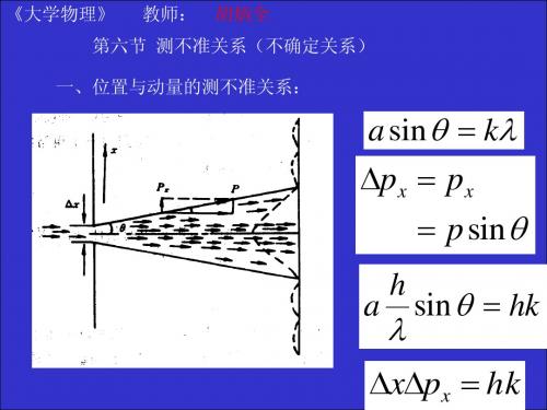 第六节测不准关系