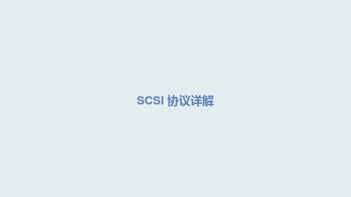 SCSI协议详解