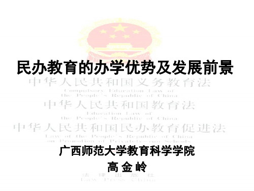 民办教育的办学优势及发展前景ppt-民办教育的办学优势及PPT资料34页