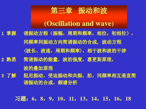 医用物理学振动和波