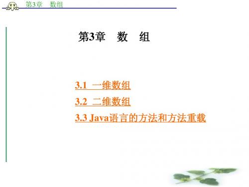 第3章 数组1