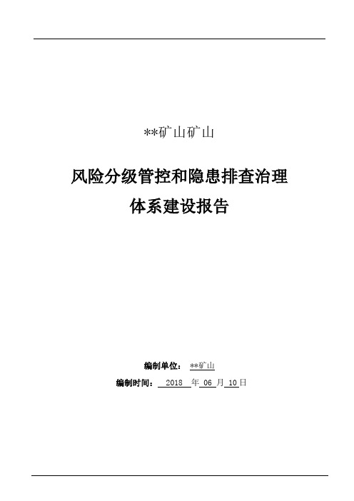 矿山两个体系建设报告