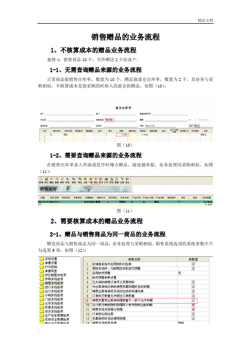 金蝶K3WISE(KIS旗舰版)销售赠品业务处理