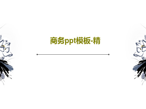 商务ppt模板-精共65页PPT