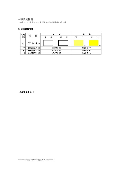 规划设计图标准图例