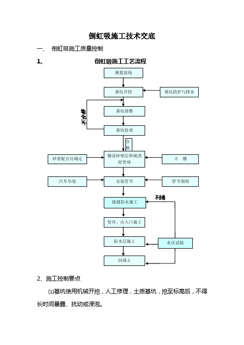 倒虹吸技术交底