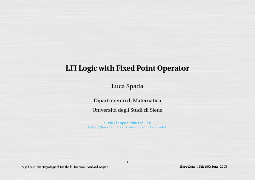 Π Logic with Fixed Point Operator Home