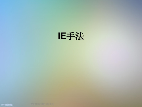 IE手法