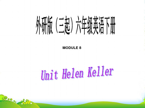 六年级英语下册 Module 8 Unit 1(3)课件 外研版（三起）